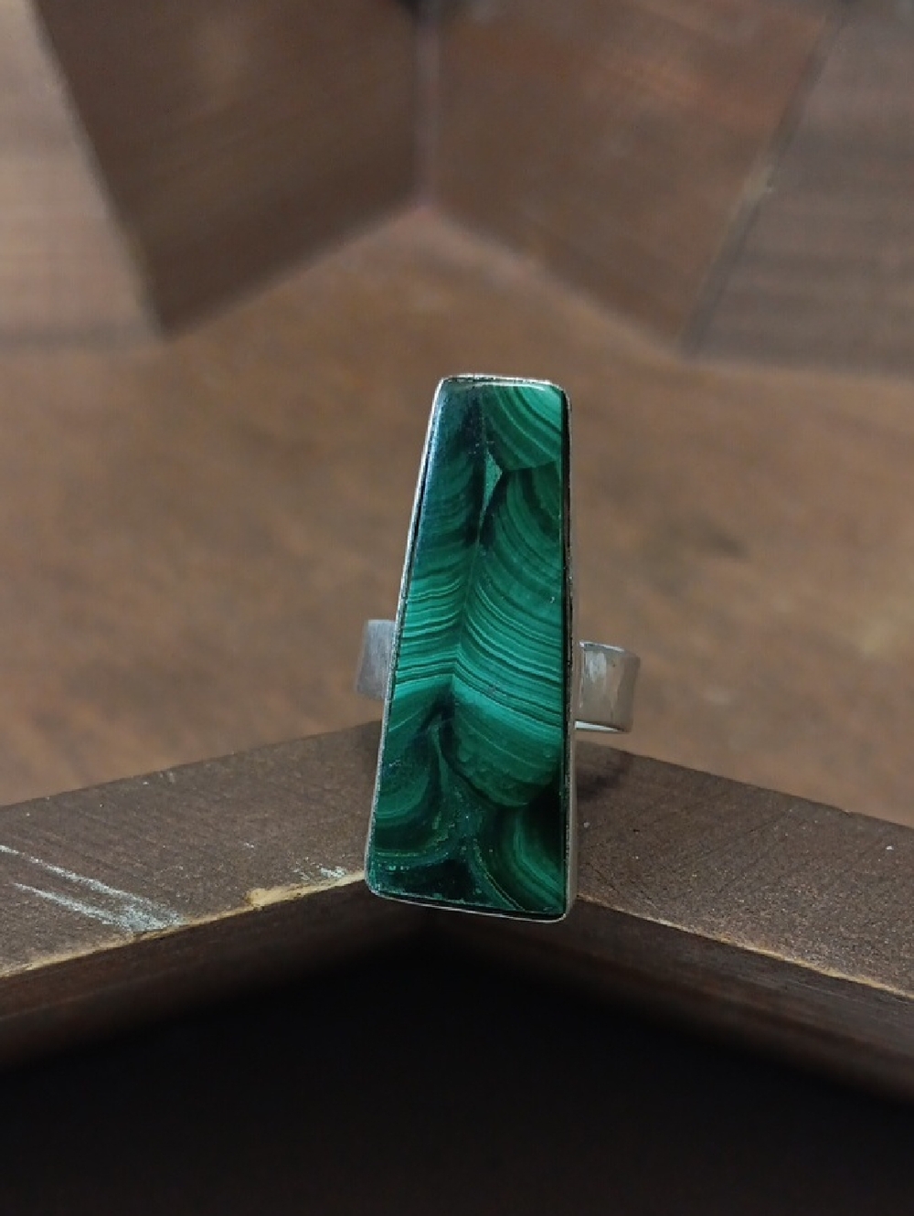 Green Malachite Ring - Women's Fashion Jewelry